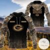 Personalized Your Name Hunting Camo Style Green Bay Packers Full Print Hoodie