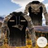 Personalized Your Name Hunting Camo Style New England Patriots Full Print Hoodie