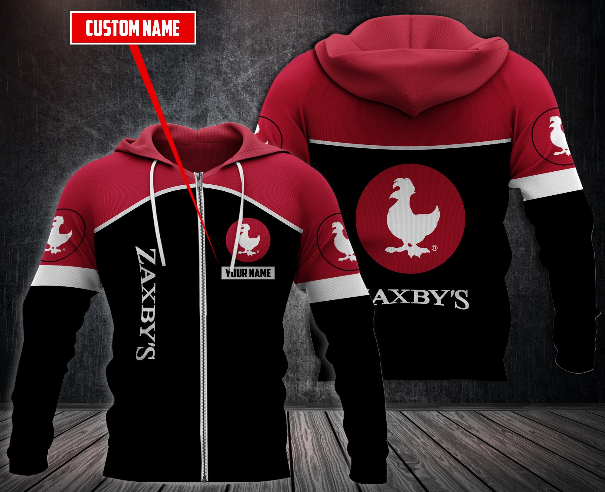 Personalized Zaxby’S 3D Fleece Hoodie Personalized Zaxby’S 3D Fleece Hoodie