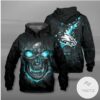 Philadelphia Eagles Lava Skull Hoodie