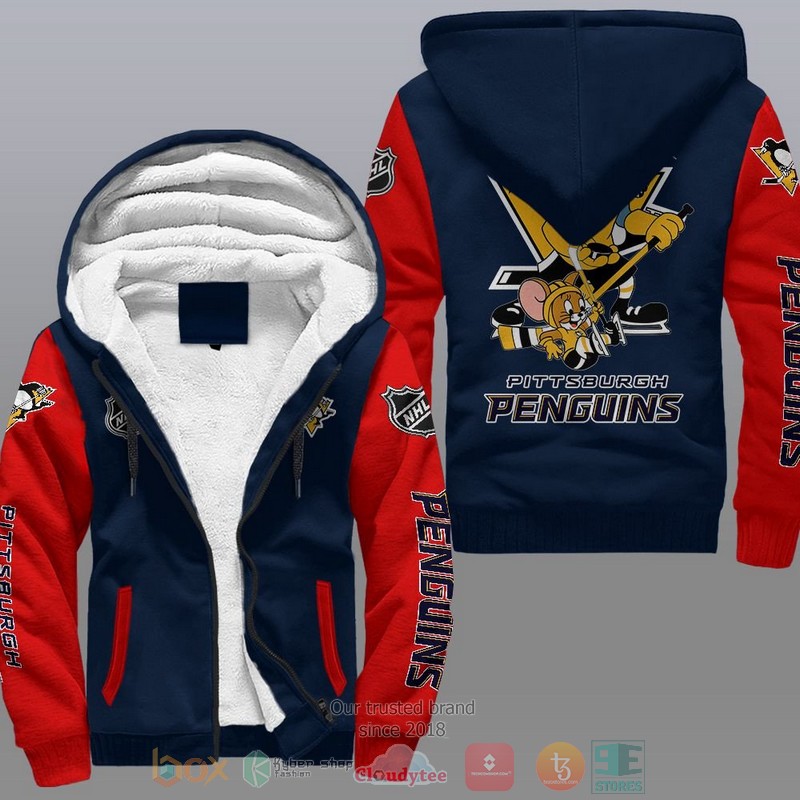 Pittsburgh Penguins Nhl Tom And Jerry Fleece Hoodie Pittsburgh Penguins Nhl Tom And Jerry Fleece Hoodie