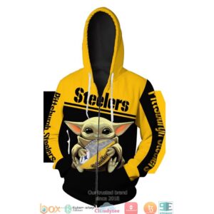 Pittsburgh Steelers Baby Yoda 3D Full All Over Print Shirt