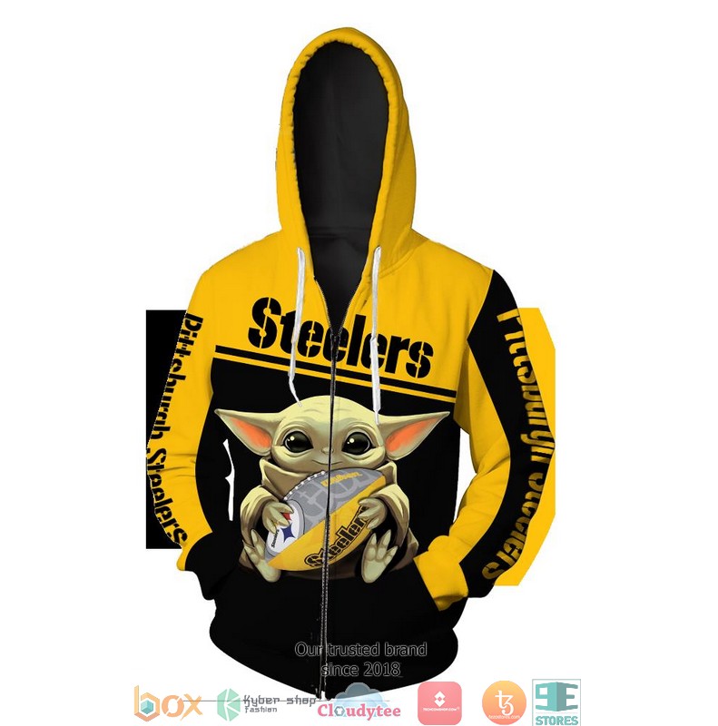 Pittsburgh Steelers Baby Yoda 3D Full All Over Print Shirt Pittsburgh Steelers Baby Yoda 3D Full All Over Print Shirt