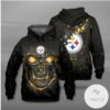 Pittsburgh Steelers Lava Skull Hoodie