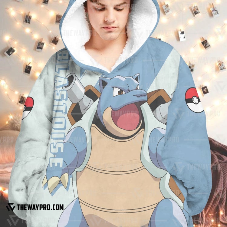 Pokemon-Blastoise-Fleece-Hoodie-Blanket-2