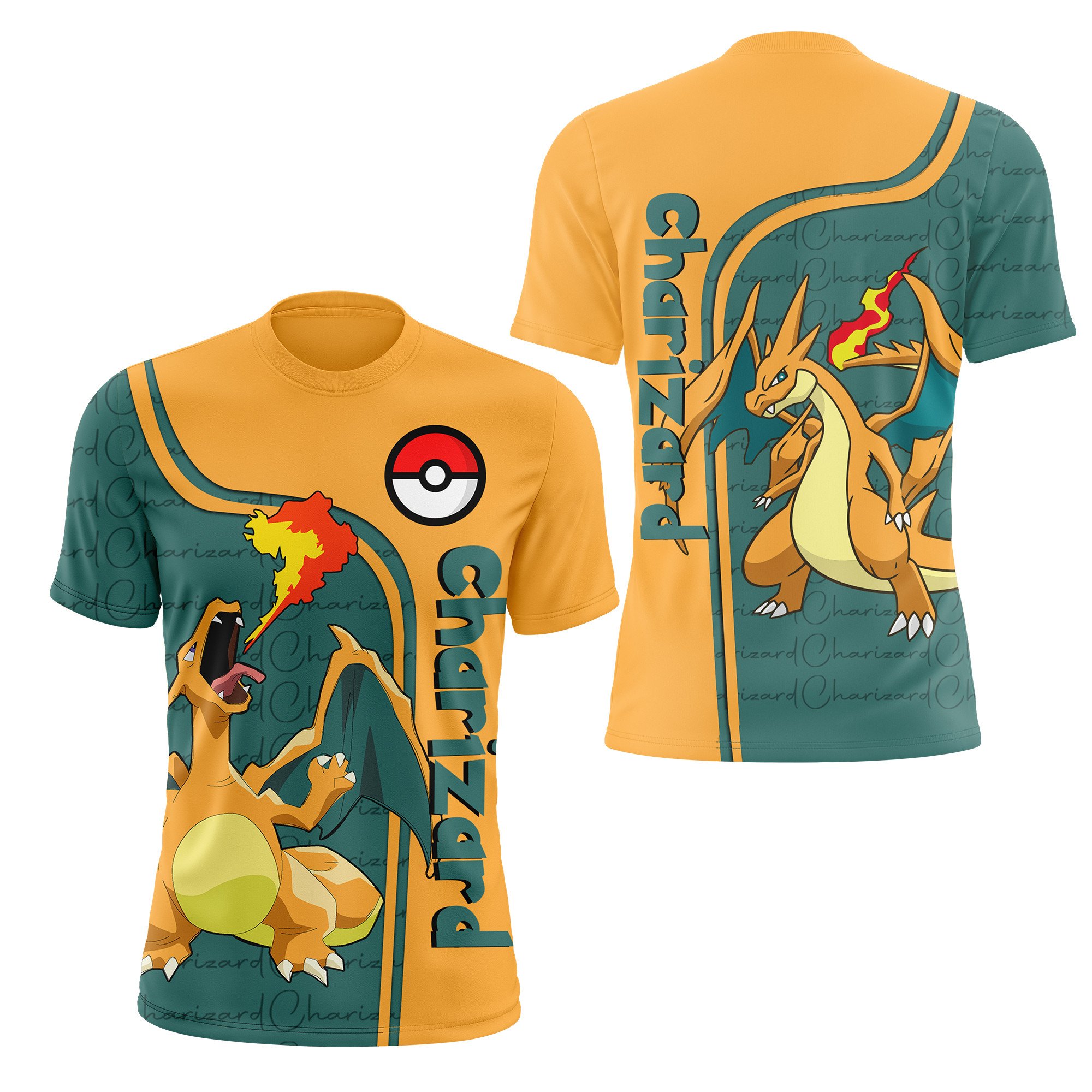 Pokemon Charizard 3D Shirt Pokemon Charizard 3D Shirt
