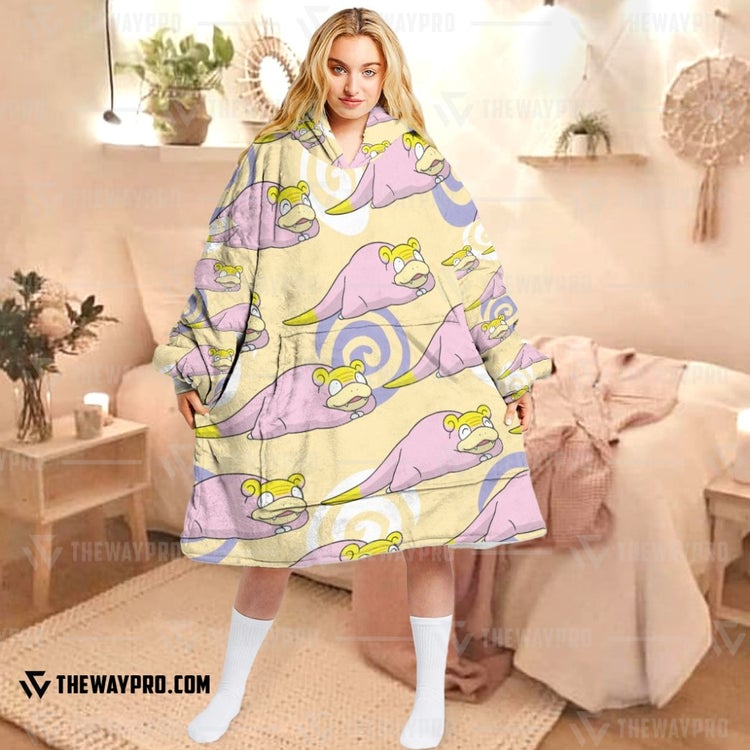 Pokemon-Galarian-Slowpoke-Fleece-Hoodie-Blanket-1