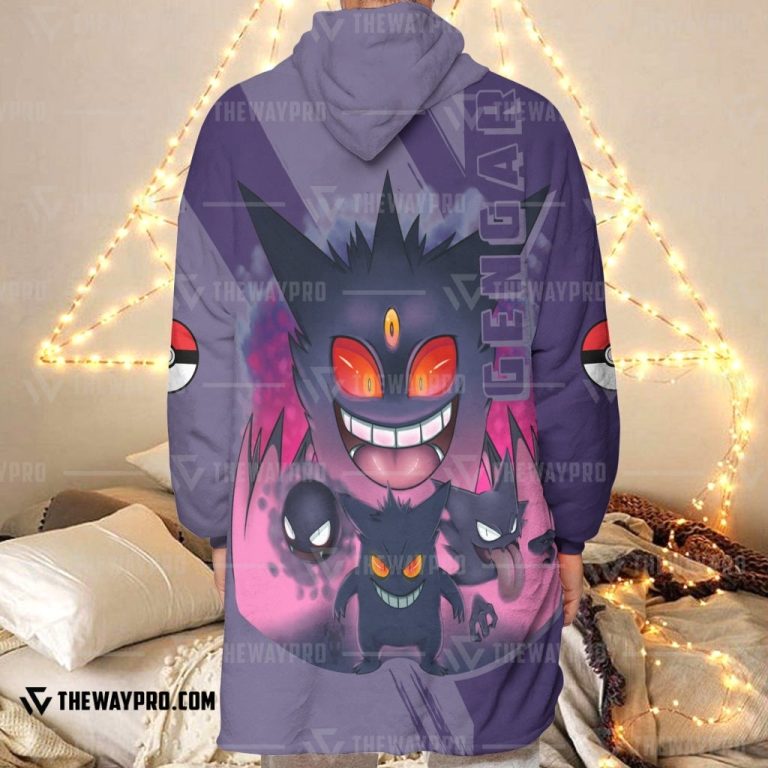 Pokemon-Gengar-Fleece-Hoodie-Blanket-3
