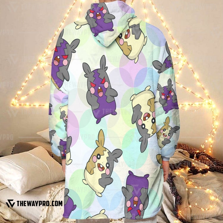 Pokemon-Morpeko-Fleece-Hoodie-Blanket-3