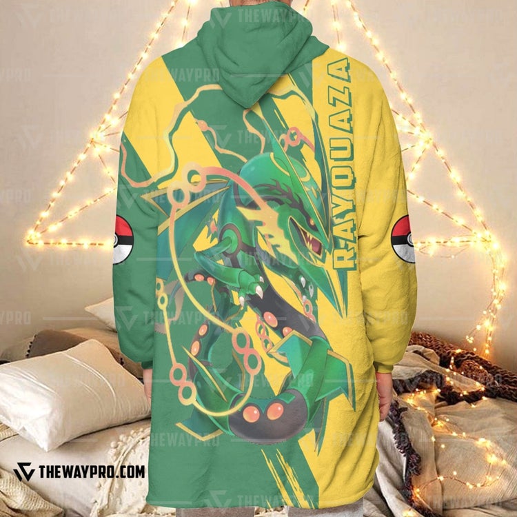 Pokemon-Rayquaza-Fleece-Hoodie-Blanket-3
