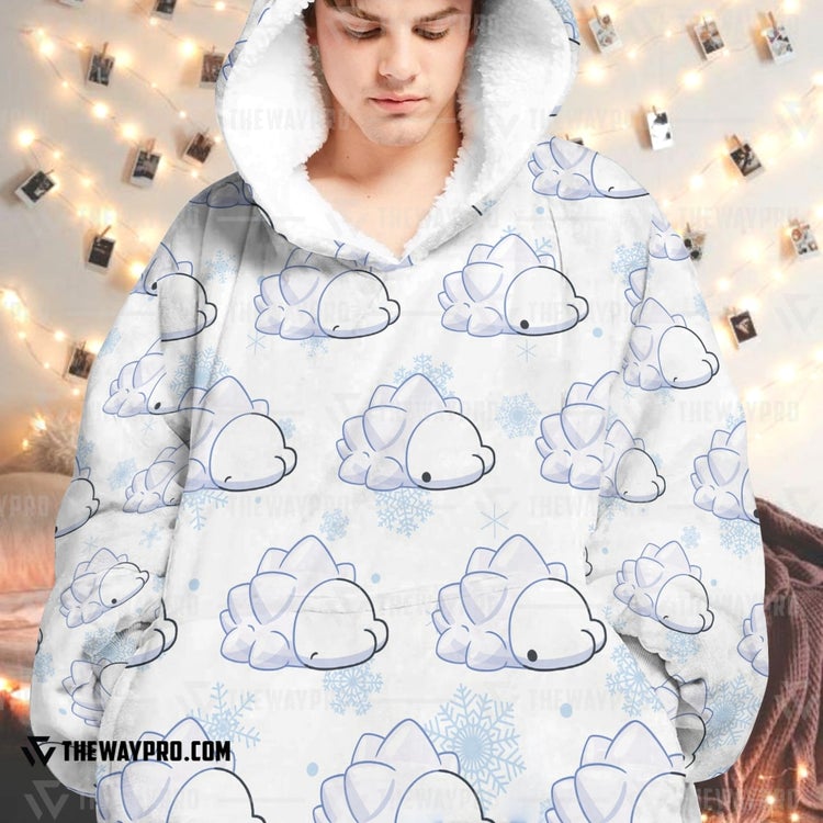 Pokemon-Snom-Fleece-Hoodie-Blanket-1