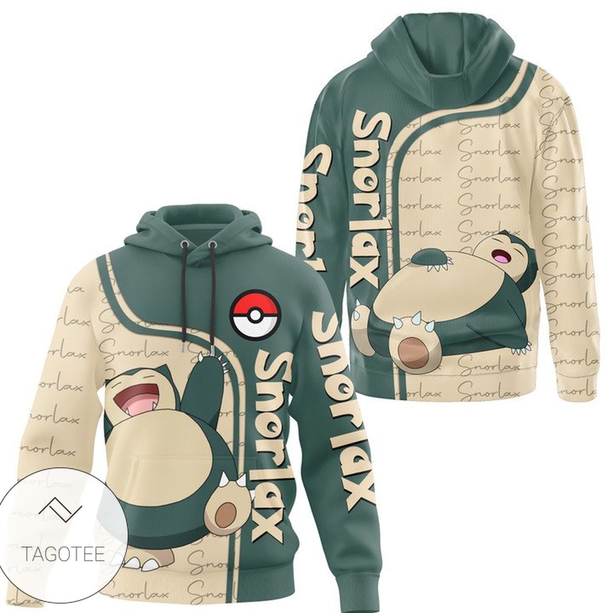 Pokemon Snorlax All Over Print Hoodie Pokemon Snorlax All Over Print Hoodie