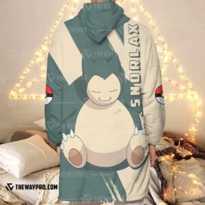 Pokemon Snorlax Fleece Hoodie Blanket