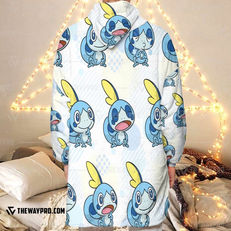 Pokemon Sobble Fleece Hoodie Blanket Pokemon Sobble Fleece Hoodie Blanket