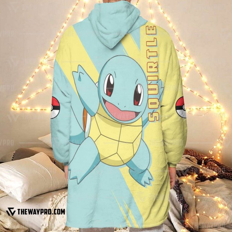 Pokemon-Squirtle-Fleece-Hoodie-Blanket-3
