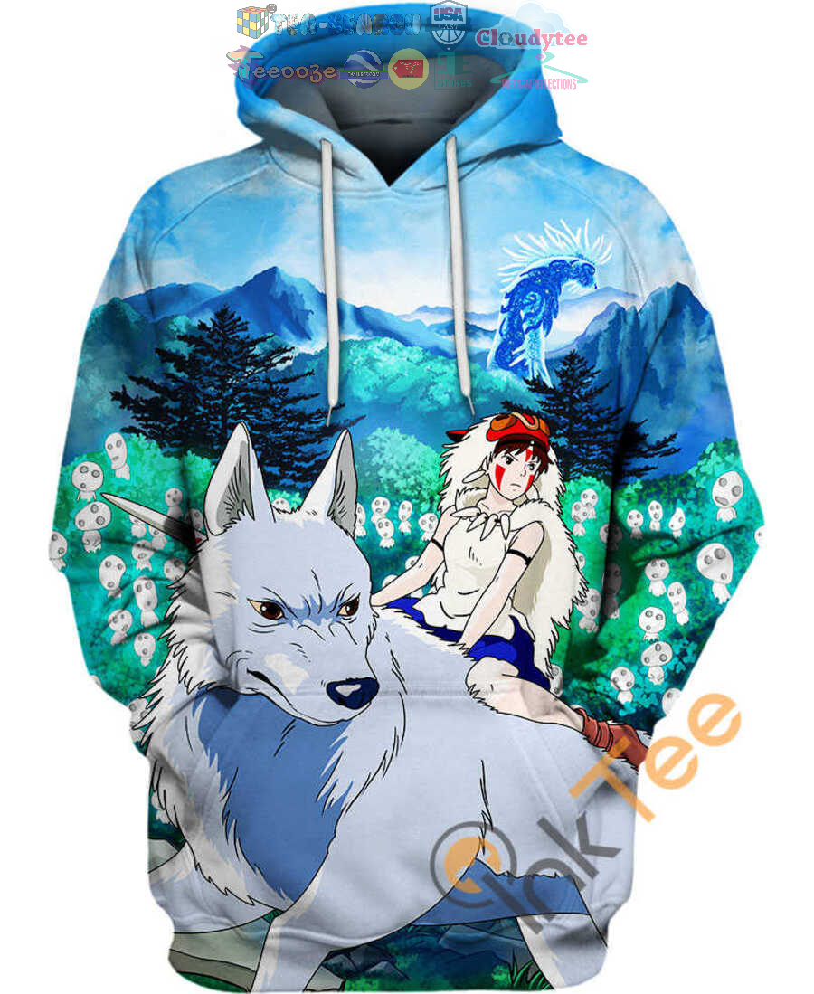 Princess-Mononoke-San-And-Moro-Ghibli-Hoodie-3D-3