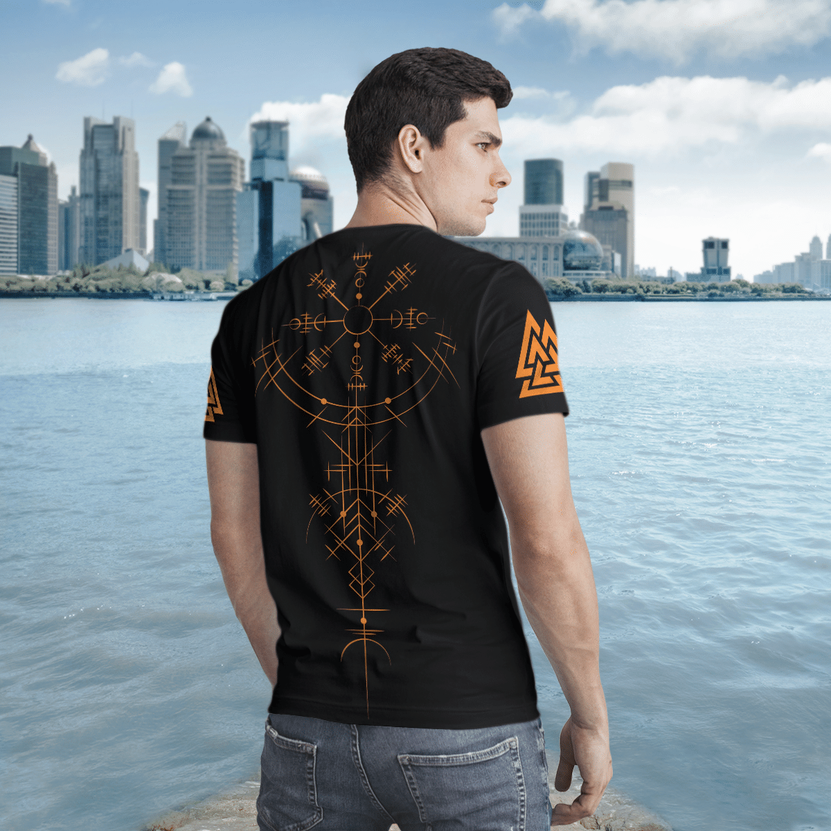 Raven Skull Till Valhalla Valknut Viking 3D Shirt Raven Skull Till Valhalla Valknut Viking 3D Shirt