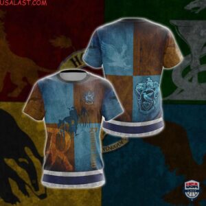 Ravenclaw Harry Potter 3D Zip Up Hoodie