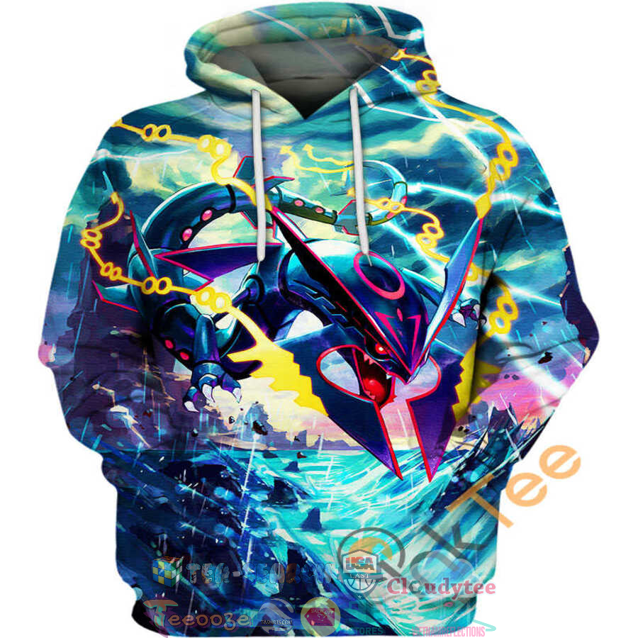 Rayquaza Mega Pokemon Hoodie 3D Rayquaza Mega Pokemon Hoodie 3D