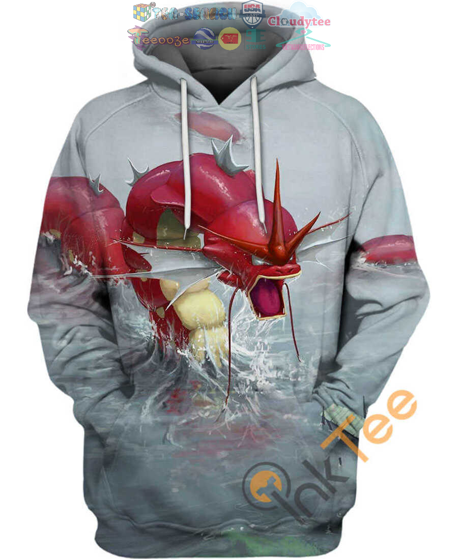 Red Gyarados Pokemon Hoodie 3D Red Gyarados Pokemon Hoodie 3D