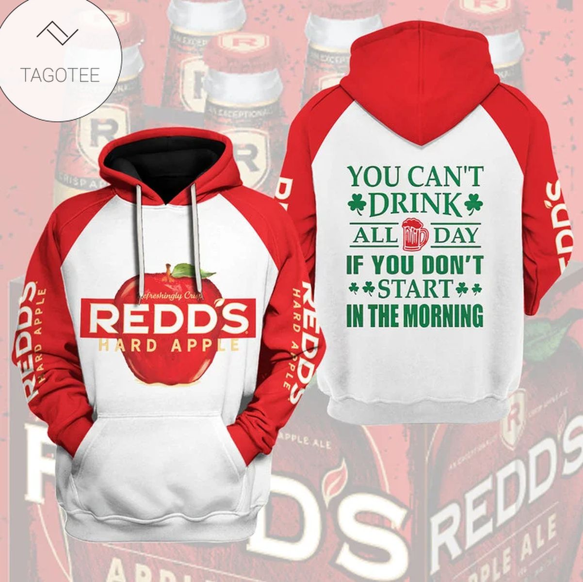 Red Hard Apple Beer You Can’T Drink All Day If You Don’T Start In The Morning Hoodie Red Hard Apple Beer You Can’T Drink All Day If You Don’T Start In The Morning Hoodie