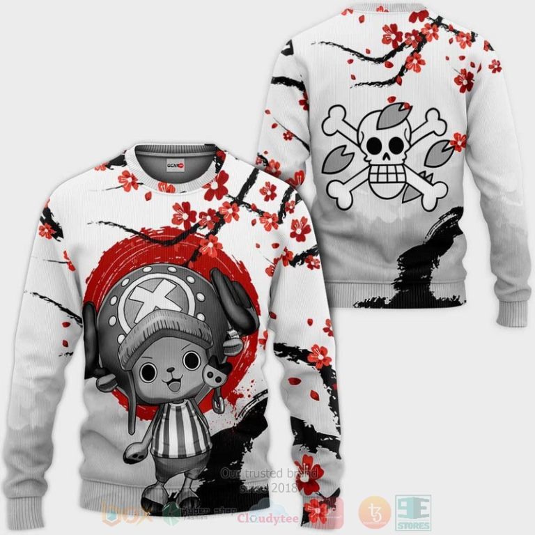 Red-Tony-Chopper-Custom-One-Piece-Anime-3D-Hoodie-Bomber-Jacket-2