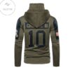 Redskin Football Team Number 10 Robert Griffin Iii Mask Hoodie