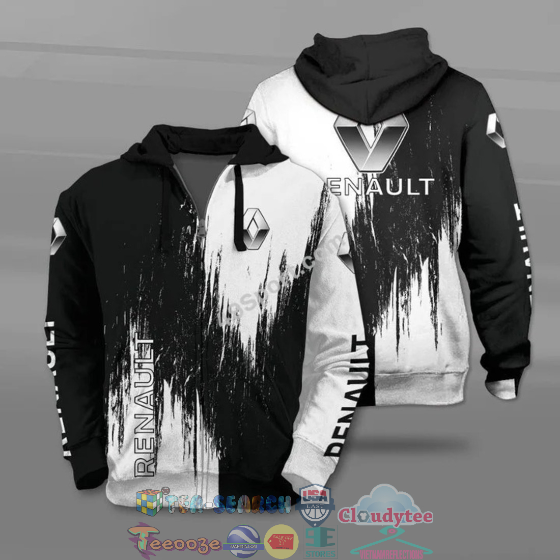Renault All Over Printed T-Shirt Hoodie Renault All Over Printed T-Shirt Hoodie
