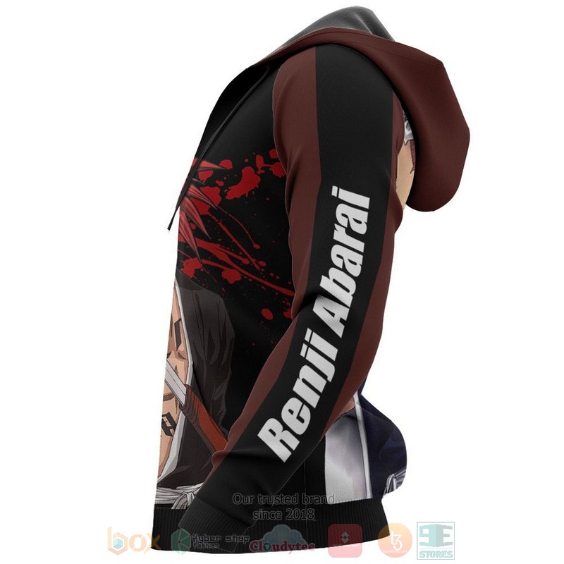 Renji Abarai Bleach Anime 3D Hoodie Renji Abarai Bleach Anime 3D Hoodie