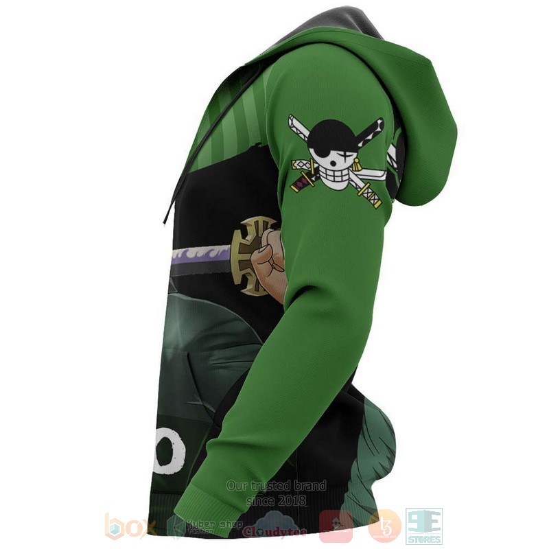Roronoa Zoro One Piece Anime 3D Hoodie Roronoa Zoro One Piece Anime 3D Hoodie