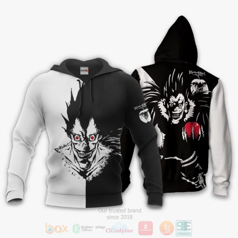 Ryuk-Custom-Anime-Black-White-3D-Hoodie-Bomber-Jacket-3