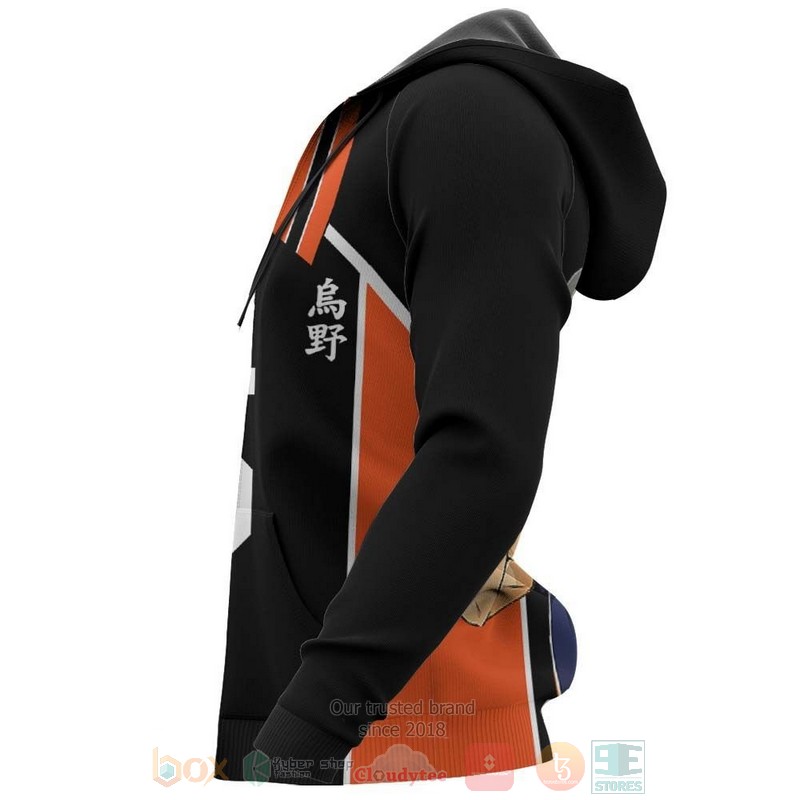 Ryunosuke Tanaka Karasunos Haikyuu Anime 3D Hoodie Ryunosuke Tanaka Karasunos Haikyuu Anime 3D Hoodie