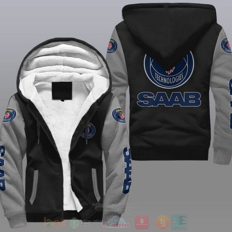 Saab-Automobile-Car-Fleece-Hoodie-2
