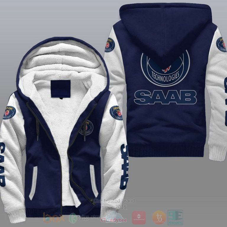 Saab-Automobile-Car-Fleece-Hoodie-3