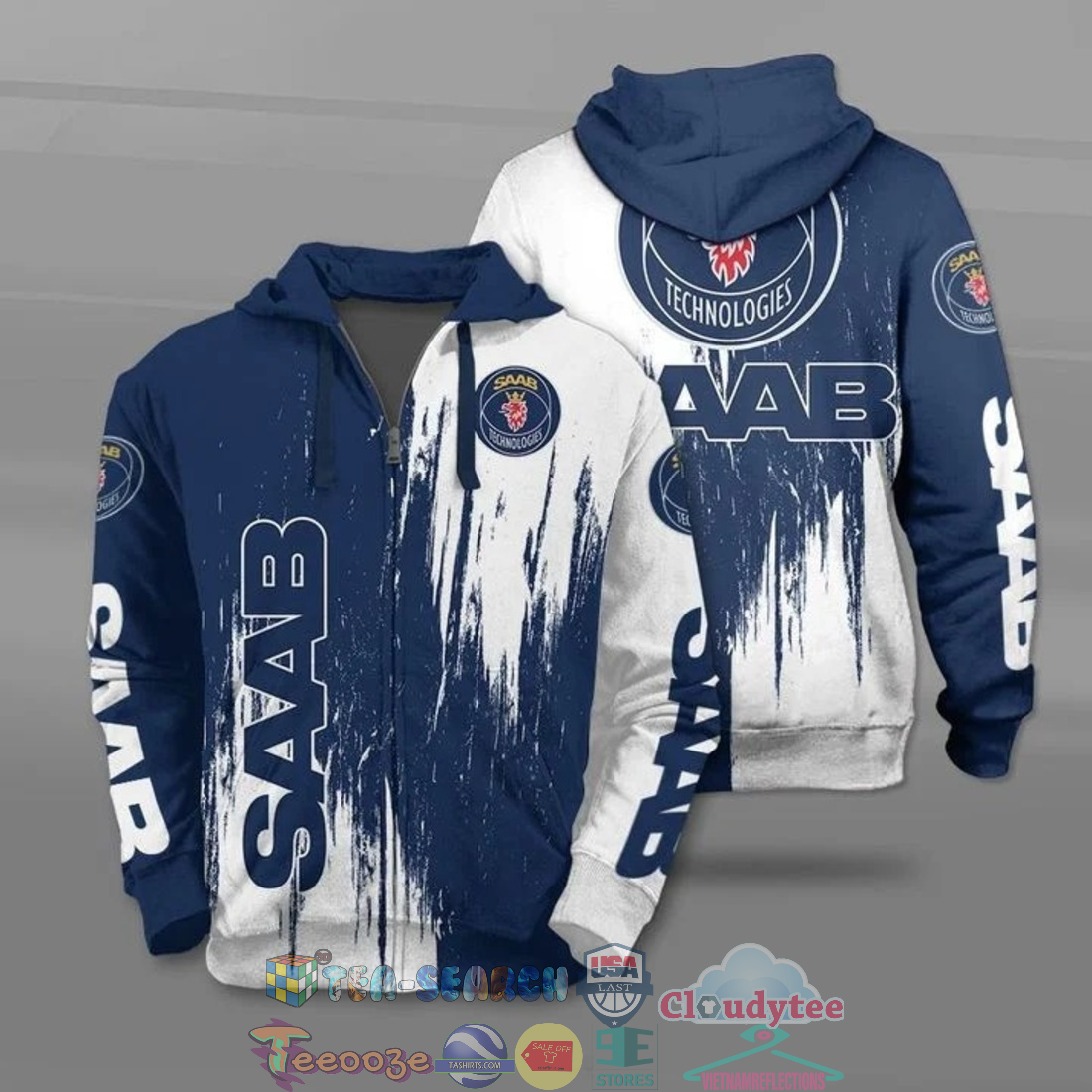 Saab Automobile Ver 2 All Over Printed T-Shirt Hoodie Saab Automobile Ver 2 All Over Printed T-Shirt Hoodie