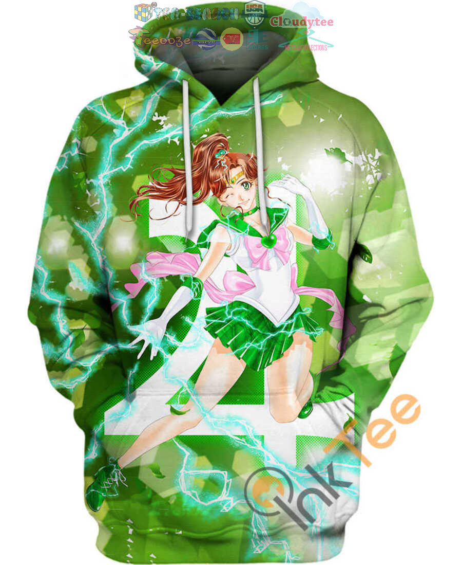 Sailor Jupiter Sailor Moon Hoodie 3D Sailor Jupiter Sailor Moon Hoodie 3D