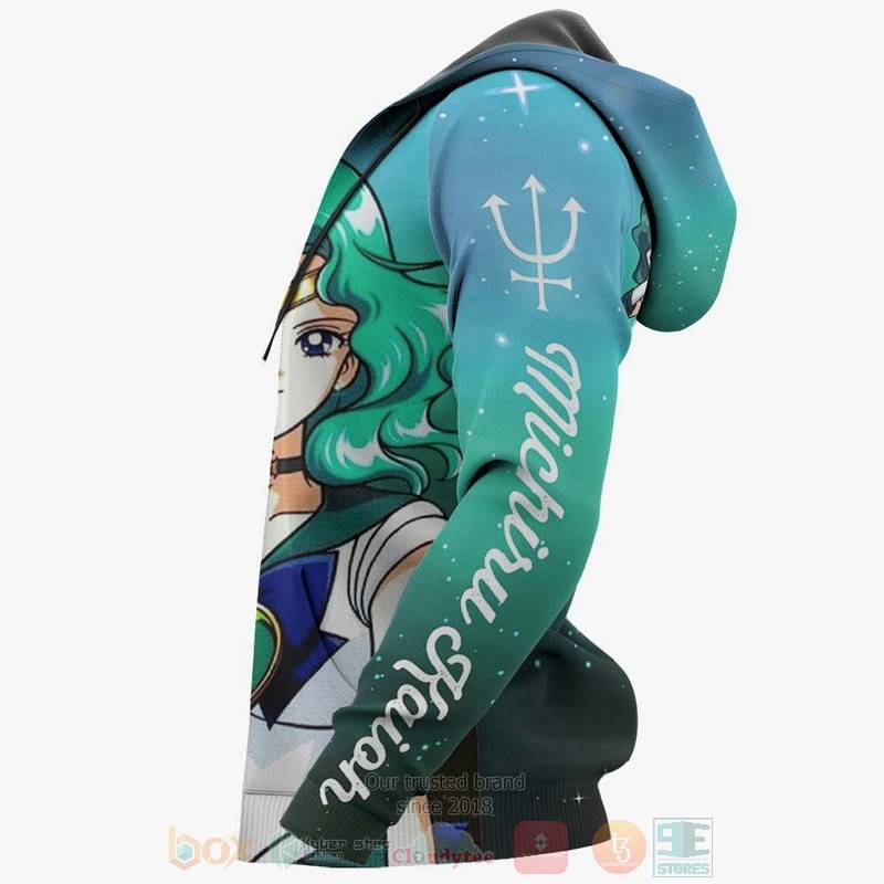 Sailor Neptune Michiru Kaioh Sailor Moon Anime 3D Hoodie Sailor Neptune Michiru Kaioh Sailor Moon Anime 3D Hoodie