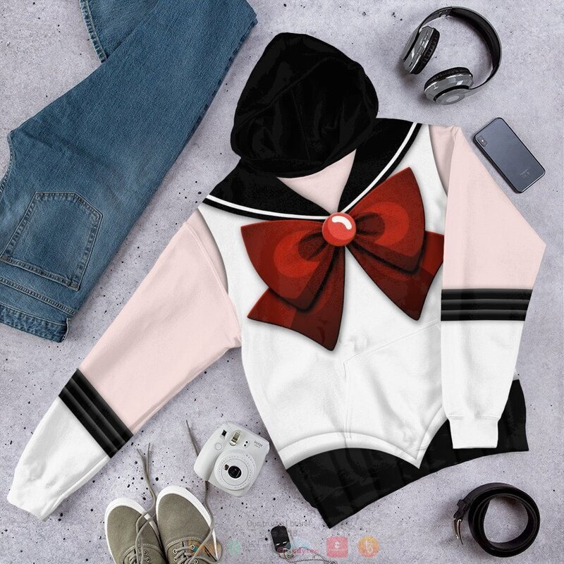 Sailor Pluto White 3D Shirt Sailor Pluto White 3D Shirt