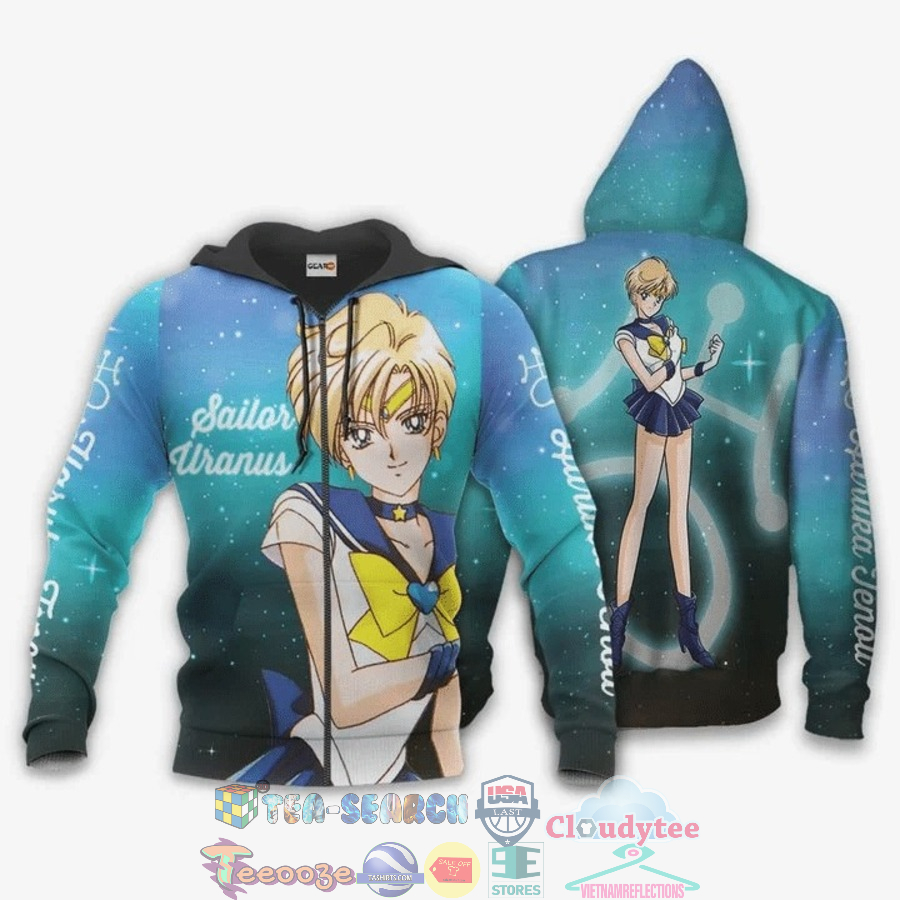 Sailor Uranus Haruka Tenou Sailor Moon 3D Hoodie Sailor Uranus Haruka Tenou Sailor Moon 3D Hoodie