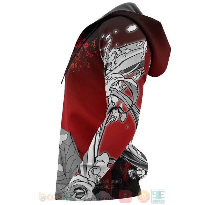 Sakonji Urokodaki Custom Kimetsu Anime Red 3D Hoodie Sakonji Urokodaki Custom Kimetsu Anime Red 3D Hoodie