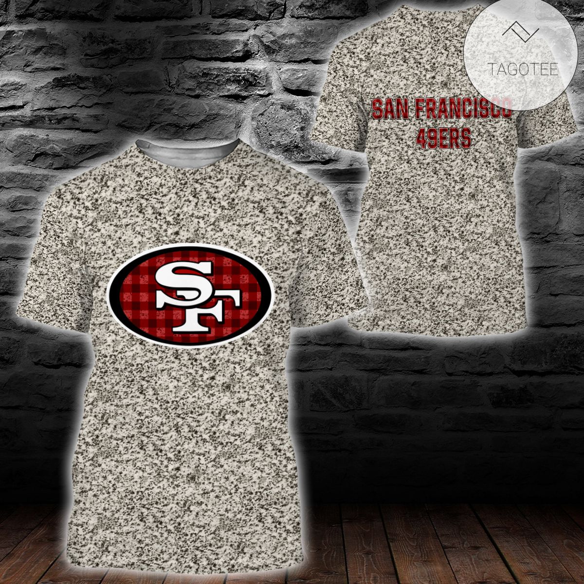 San Francisco 49Ers Plaid Flannelall Over Print Hoodie San Francisco 49Ers Plaid Flannelall Over Print Hoodie