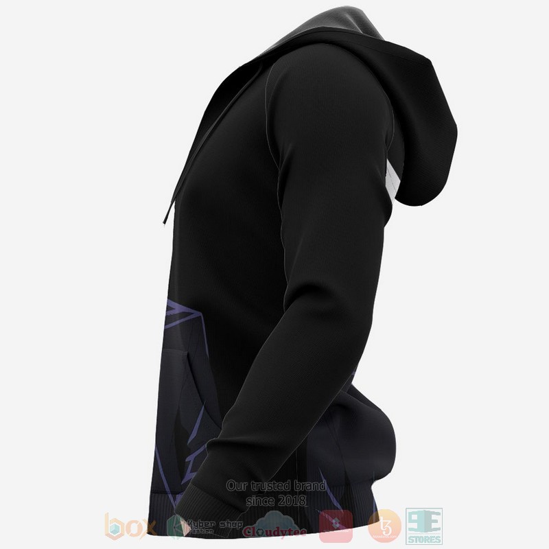 Satoru Gojo Custom Jujutsu Kaisen Anime-Manga Purple 3D Hoodie Satoru Gojo Custom Jujutsu Kaisen Anime-Manga Purple 3D Hoodie