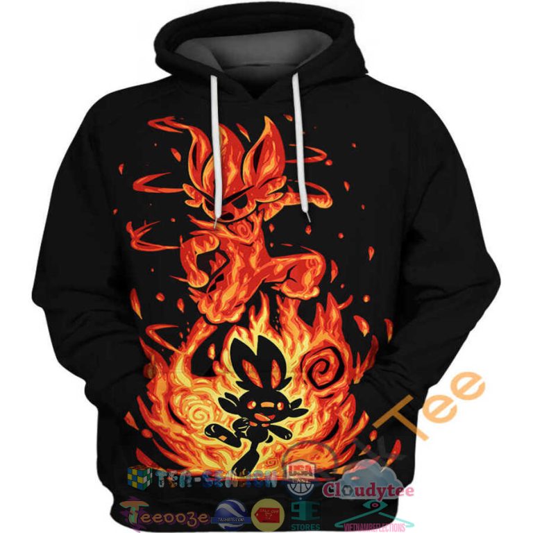 Scorbunny-And-Cinderace-Pokemon-Hoodie-3D-2