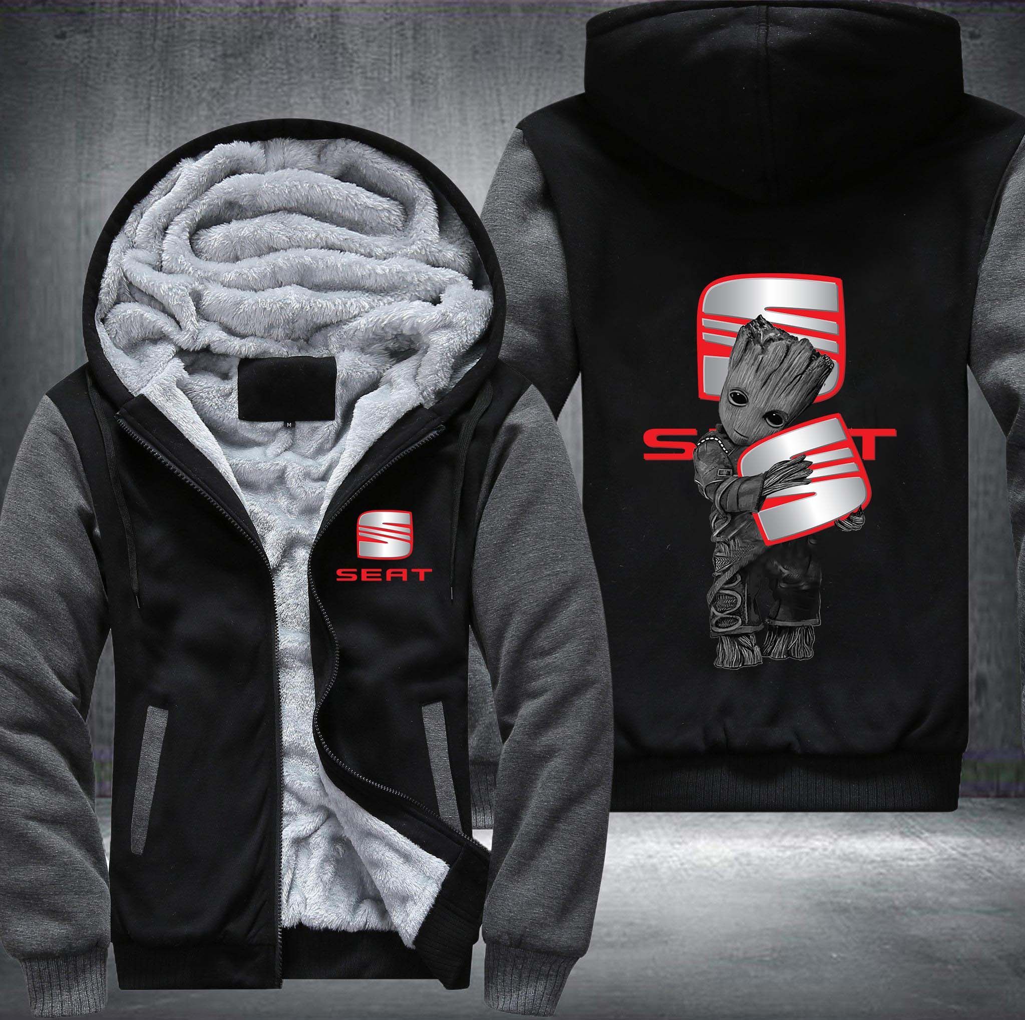 Seat Groot Fleece Hoodie Jacket Seat Groot Fleece Hoodie Jacket
