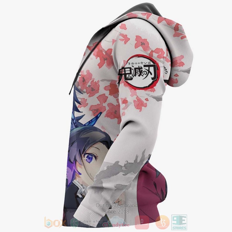 Shinobu And Giyuu Custom Kimetsu Anime Valentine’S White 3D Hoodie Shinobu And Giyuu Custom Kimetsu Anime Valentine’S White 3D Hoodie