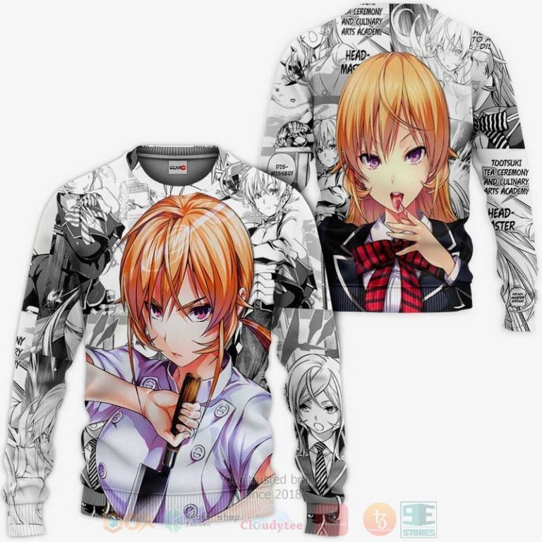 Shokugeki-No-Soma-Nakiri-Erina-Food-Wars-Anime-3D-Hoodie-Bomber-Jacket-2