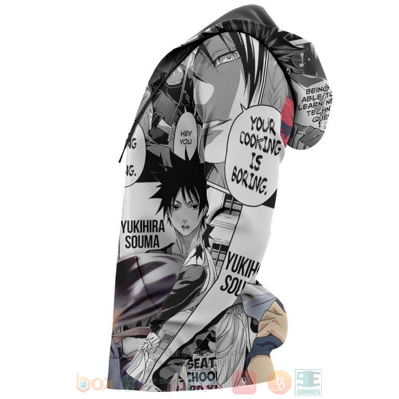 Shokugeki No Soma Yukihira Souma Food Wars Anime 3D Hoodie Shokugeki No Soma Yukihira Souma Food Wars Anime 3D Hoodie