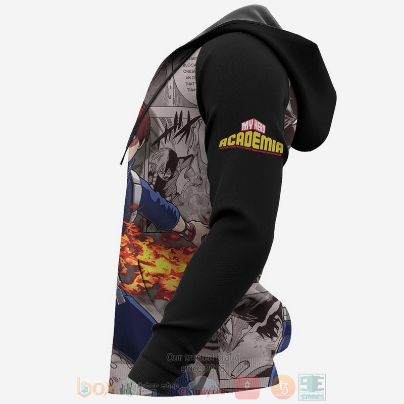 Shouto Todoroki Custom My Hero Academia Anime 3D Hoodie Shouto Todoroki Custom My Hero Academia Anime 3D Hoodie