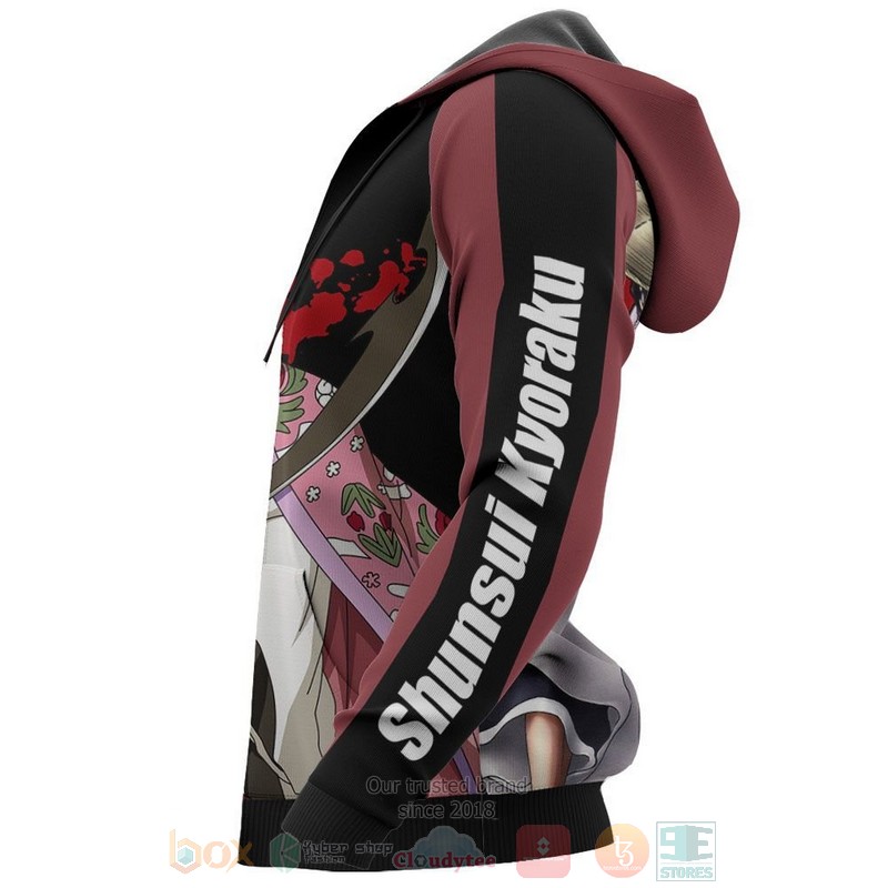 Shunsui Kyorakus Bleach Anime 3D Hoodie Shunsui Kyorakus Bleach Anime 3D Hoodie