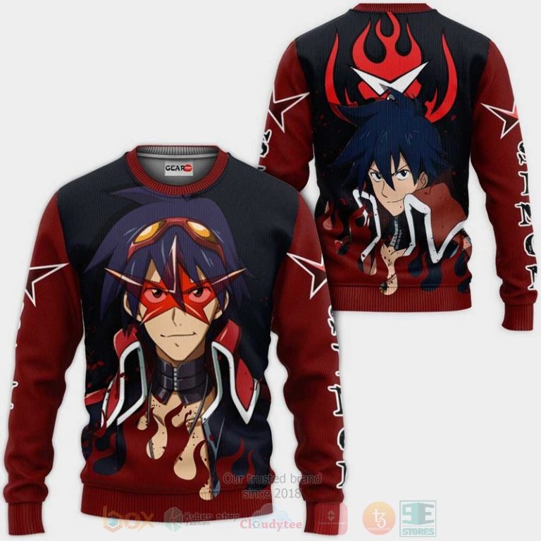 Simon-Custom-Tengen-Toppa-Gurren-Lagann-Anime-3D-Hoodie-Bomber-Jacket-2